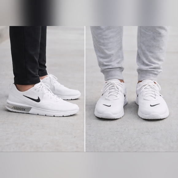 Nike Other - Nike Air Max Sequent 4.5 Style BQ8824-100 Black/White Sz 9